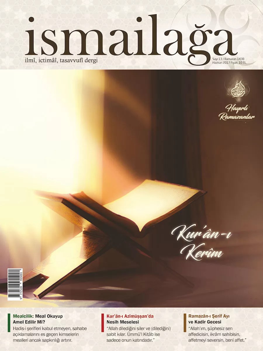 İsmailağa Dergisi - 13. Sayı Haziran 2017
